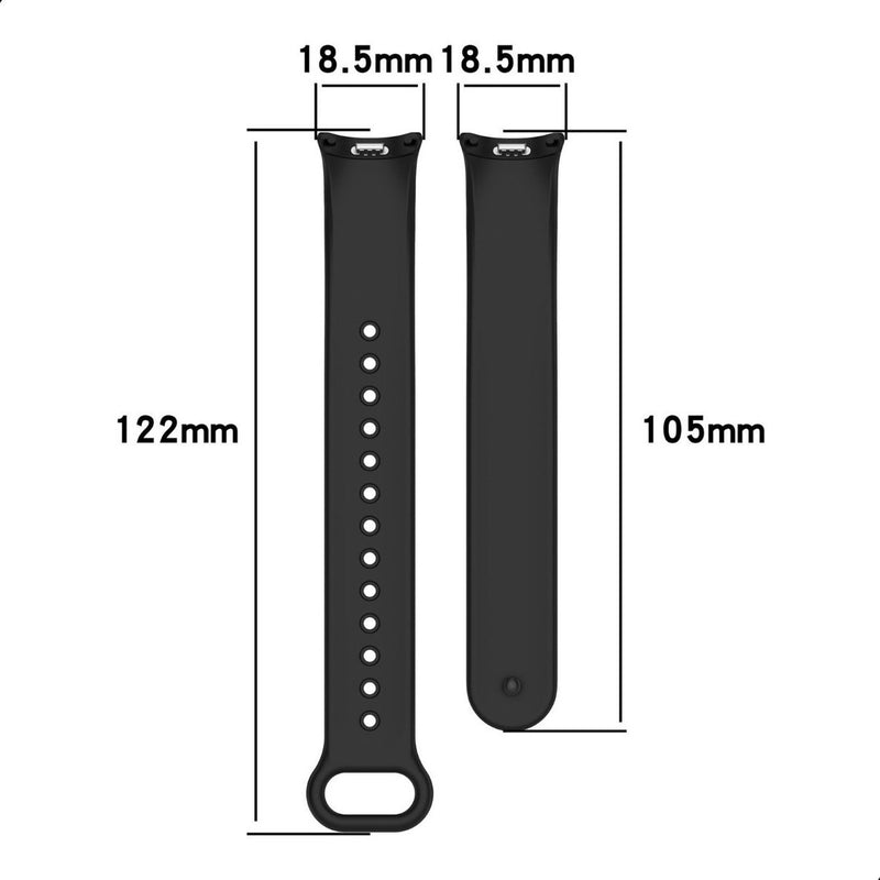 Pulseira De Silicone Trava Metal Sport Para Xiaomi Mi Band 9 Cor Vermelho