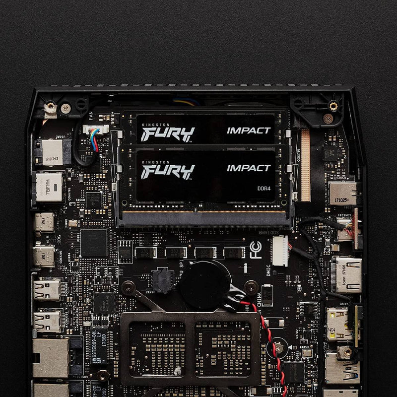 Memória RAM Para Notebook DDR4 16gb 3200Mhz CL20 Kingston Fury Impact KF432S20IB/16 Gamer Preto
