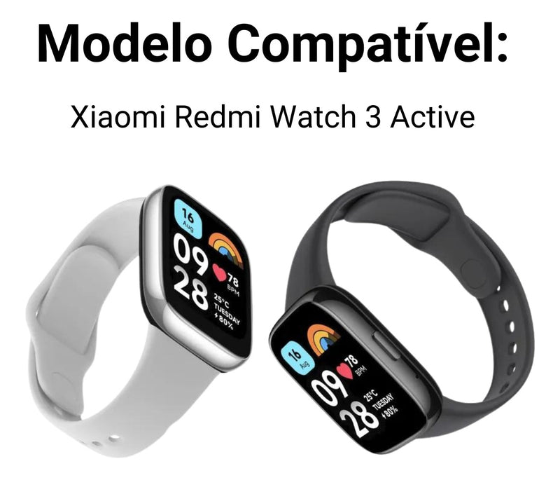 Pulseira De Silicone Sport Para Xiaomi Redmi Watch 3 Active Cor Bege Largura Da Pulseira 20 Mm