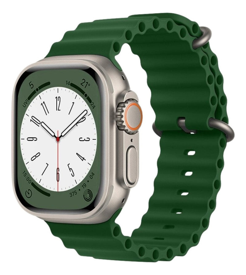 Pulseira Oceano Para Apple Watch Ultra 49mm Cor Lilás