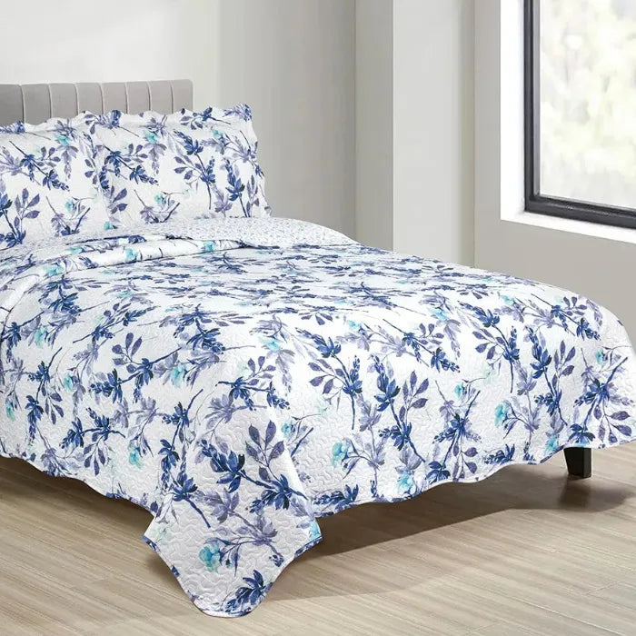 Kit Cobre Leito Colcha King Patchwork Evolution Dupla Face 3 pçs Camesa