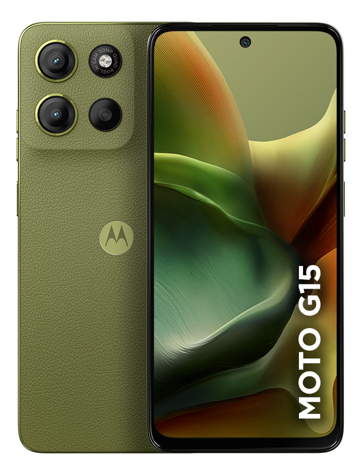 Smartphone Motorola Moto G15 - 128gb 12gb (4gb Ram+8gb Ram Boost) E Camera 50mp Com Ai E Night Vision Bateria De 5200 Mah Tela Fhd+ 6.7 Com Superbrilho Nfc Azul Claro