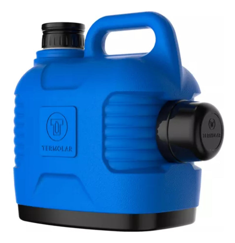 Garrafa térmica Super Thermo Thermolar de 5 litros com tampa primária preta