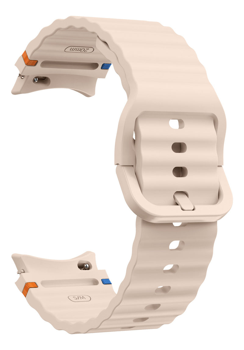 Pulseira De Silicone Ridge 3 Cores 123-alc-07 Marca 123smart Compavel Com Samsung Galaxy Watch 4 5 6 7 Fe 40mm 42mm 43mm 44mm 45mm 46mm 47mm Classic Pro - Cor Preto