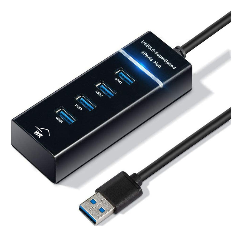 Pafesa Tech Extensão Hub Cabo Usb 3.0 Alta Velocidade Adaptador Com 4 Portas Usb Para Mouse Teclado Notebook Pc