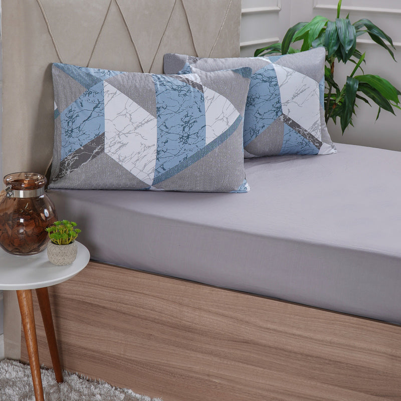 Jogo De Cama Lençol Casal Micropercal C/ Elástico 1,38x1,88 Cor Estampas Sortidas Desenho do tecido Liso