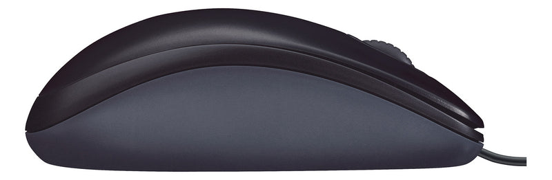 Mouse Logitech M90, Usb, 1000dpi, Ambidestro, Cinza E Preto