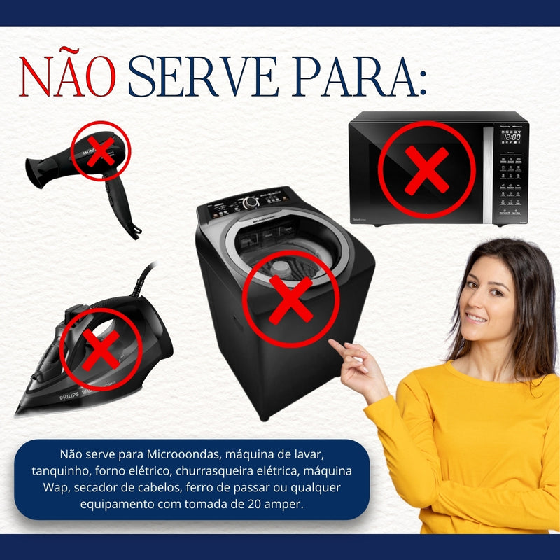Protetor Eletrônico Para Xbox Pc 500va 110 Mono Involts Cor Preto