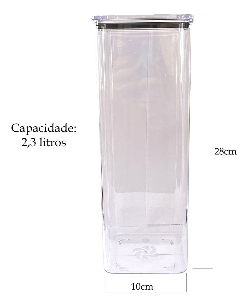 Kit 20 Potes Herméticos 2,3litros 1,1litro 480ml Organização