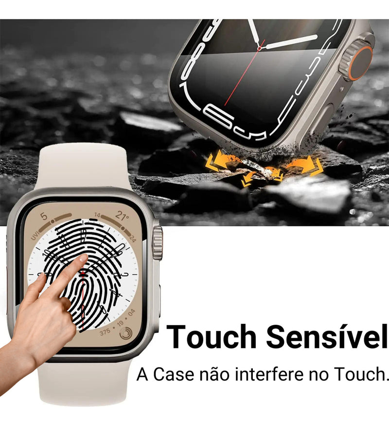 Bumper Capa Aparencia Para Apple Watch 40m 41m 44m 45m 46m