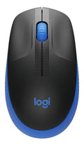 Mouse sem fio Logitech M190 com Pilha Inclusa - Azul