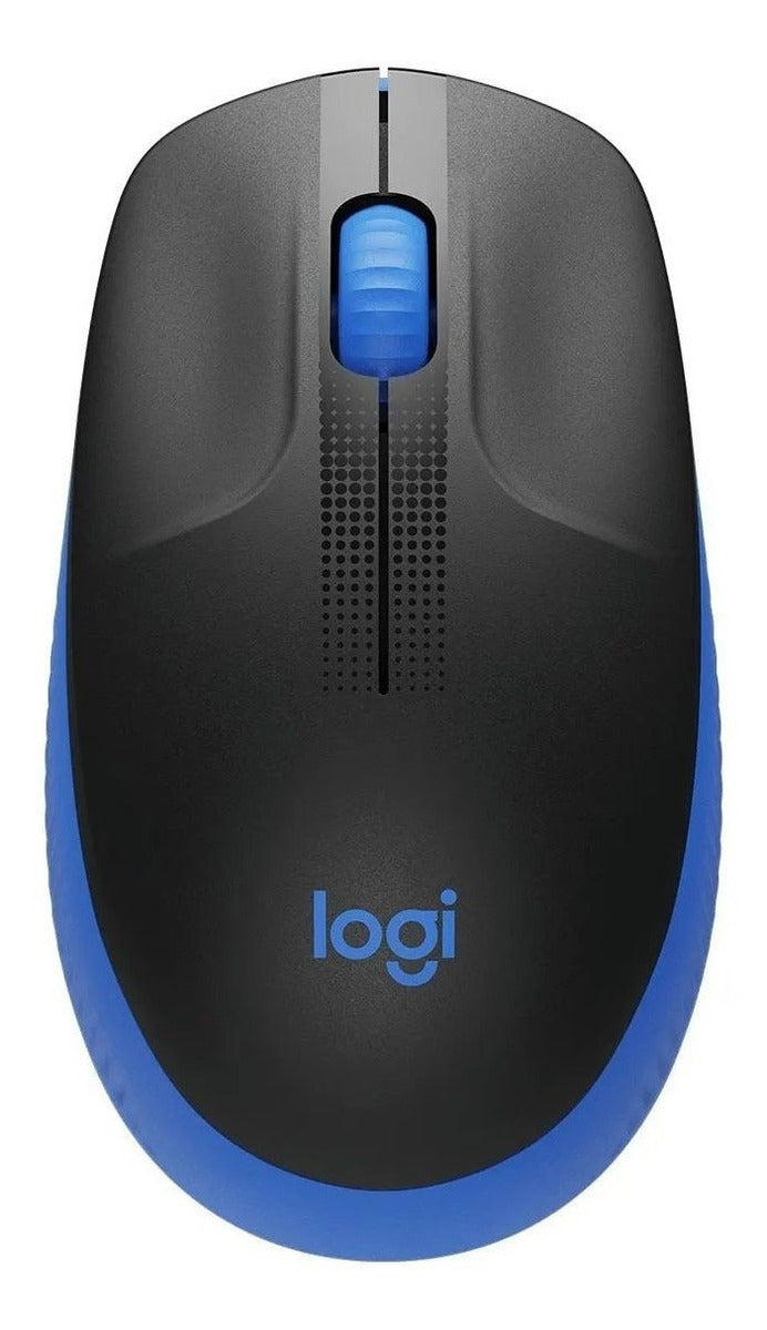 Mouse sem fio Logitech M190 com Pilha Inclusa - Azul