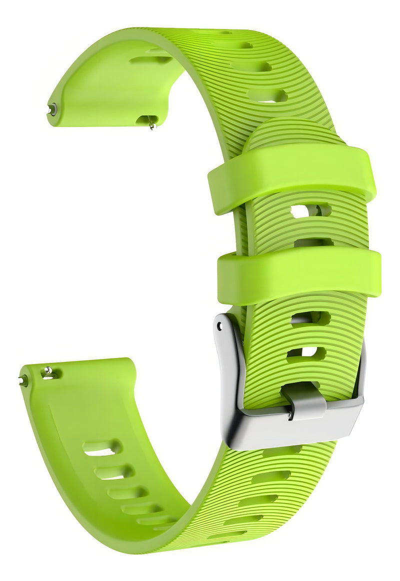 Pulseira Silicone Garmin Forerunner 245 645 Music Watch Cor Verde-claro Largura 20 Mm