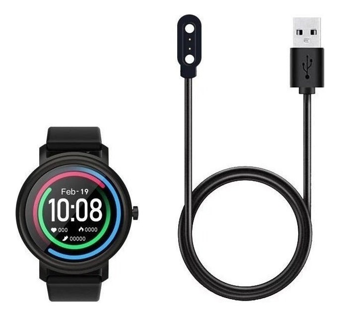 Cabo Carregador Usb Para Mibro Air Smartwatch Magnético Cor Preto