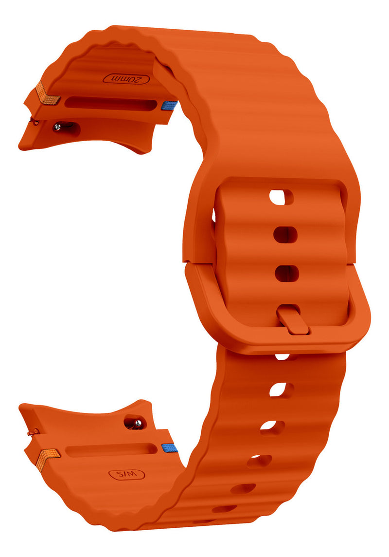 Pulseira De Silicone Ridge 3 Cores 123-alc-07 Marca 123smart Compavel Com Samsung Galaxy Watch 4 5 6 7 Fe 40mm 42mm 43mm 44mm 45mm 46mm 47mm Classic Pro - Cor Preto