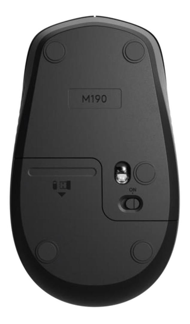 Mouse sem fio Logitech M190 com Pilha Inclusa - Azul