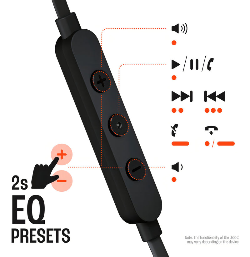 Fone de Ouvido Com Fio Tune 310C USB-C JBL - Preto