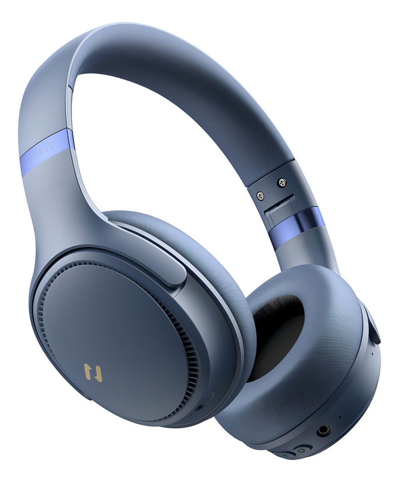 Headset Gamer Havit H630bt Bluetooth 5.3 On-ear 3d 55h Cor Azul