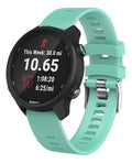 Pulseira Silicone Garmin Forerunner 245 645 Music Watch Cor Verde-claro Largura 20 Mm