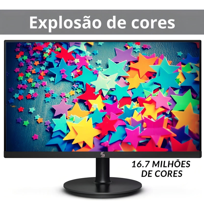 Monitor 19.5 Led 3green 75hz Hd Gamer 2ms Hdmi E Vga Vesa Cor Preto 110V/220V