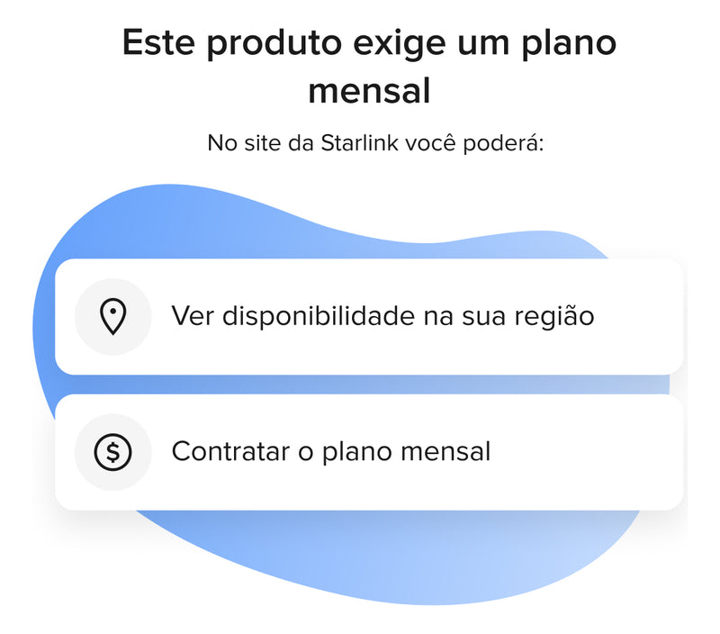 Kit de internet via satélite Starlink