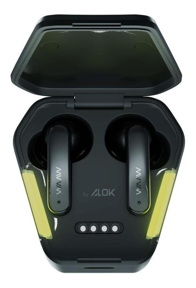 Fone de Ouvido Bluetooth WAAW by ALOK Energy 100EBG com Microfone e Modo Gamer