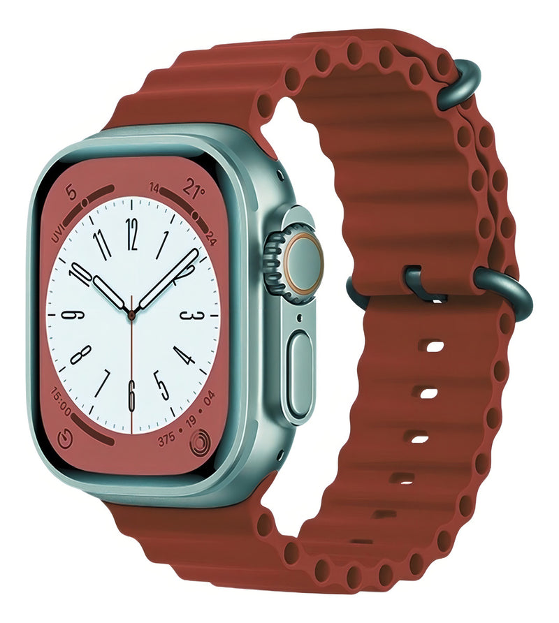 Pulseira Oceano Para Apple Watch Ultra 49mm Cor Lilás