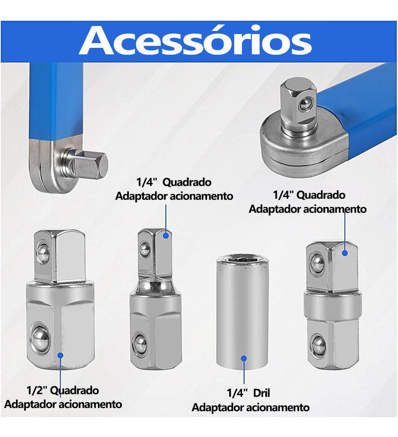 Conjunto De Chaves De Extensão Deslocada Catraca Offset