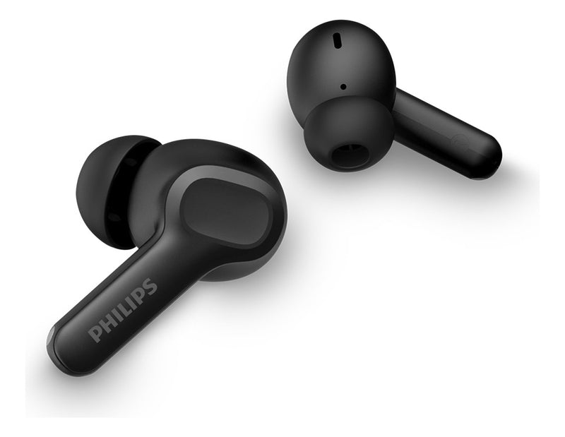 Fone De Ouvido Sem Fio Tws Philips TAT1109BK/00 Na Cor Preto, Com Bluetooth, Microfone, Tecnologia Ipx4