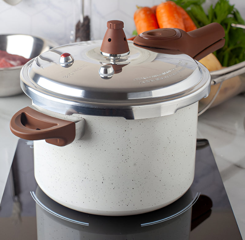Panela Pressão Brinox Cerâmico Indução Vanilla 4.2l Vanilla