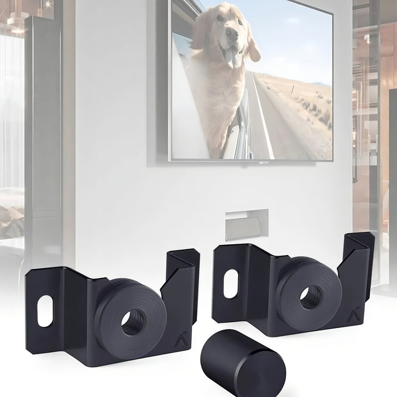 Suporte Para Tv Monitor Universal Fixo Led Lcd Parede Painel Cor Preto