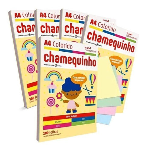 Papel Chamex Office A4 Sulfite 210x297 75g Resma 1000 Folhas Cor Branco