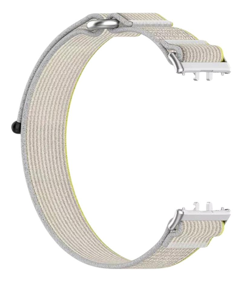 Pulseira Fecho Silicone Para Samsung Galaxy Fit 3 Sm-r390 Cor Nude Largura Da Pulseira 20 Mm