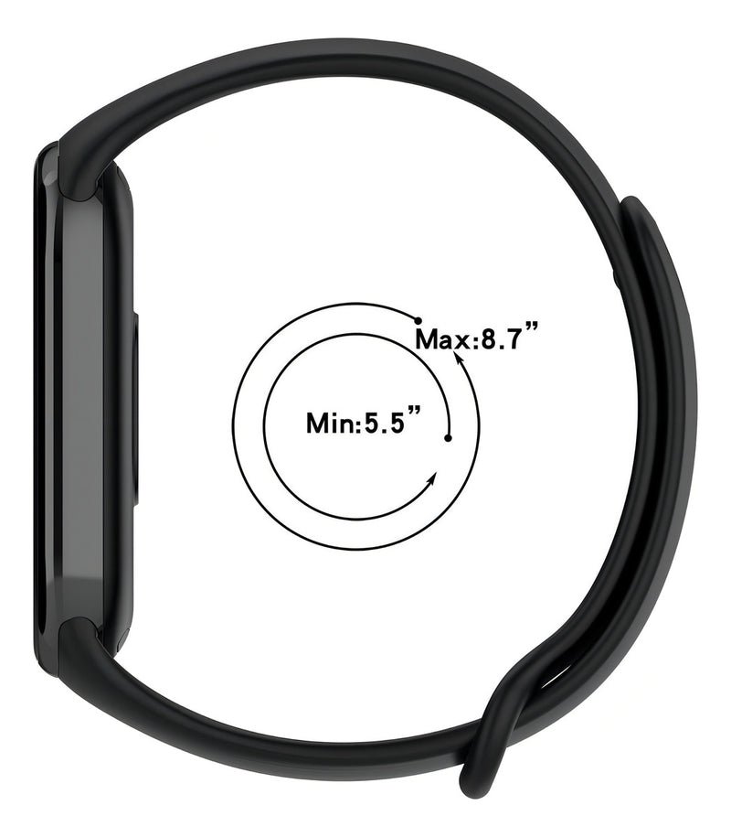 Pulseira Silicone Trava Metal Sport Compatível C/ Mi Band 8 Cor Vermelho