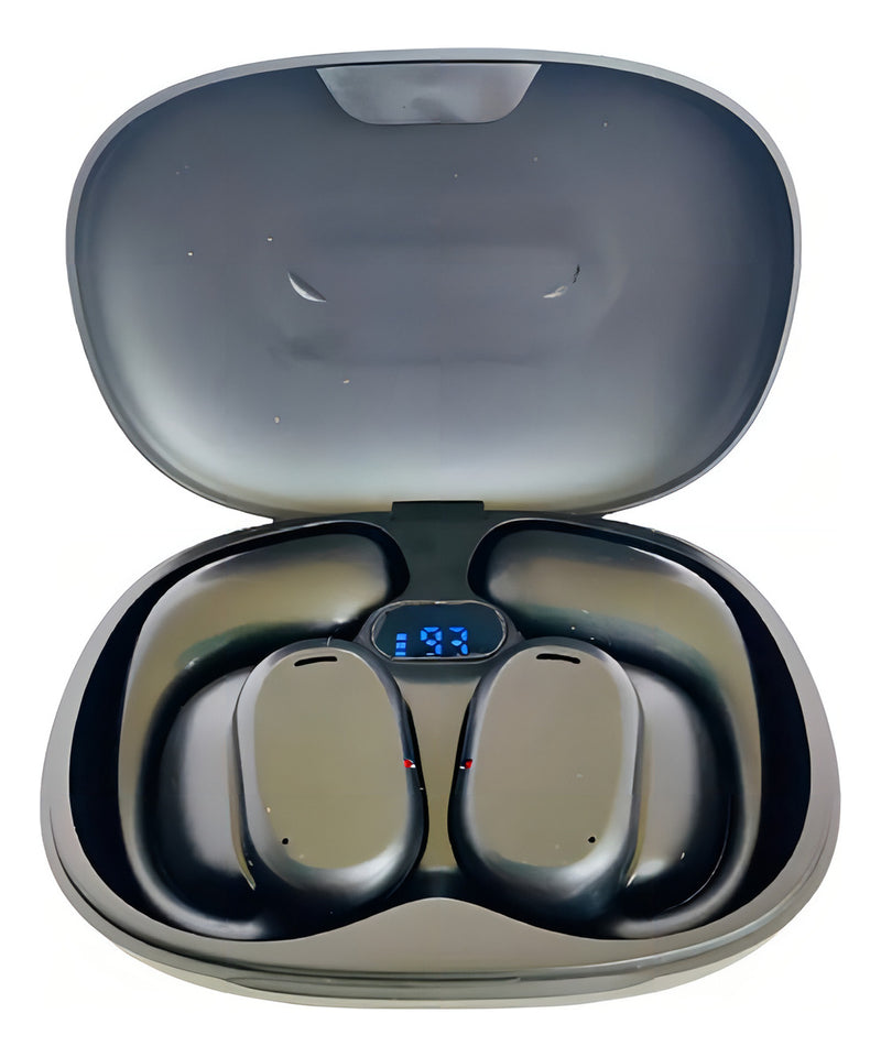 Fone De Ouvido Bluetooth Gancho Sem Fio Esporte Corrida Cor Preto