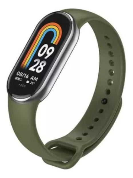 Pulseira Silicone Trava Metal Sport Compatível C/ Mi Band 8 Cor Vermelho