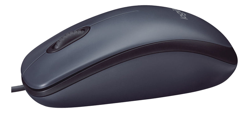 Mouse Logitech M90, Usb, 1000dpi, Ambidestro, Cinza E Preto