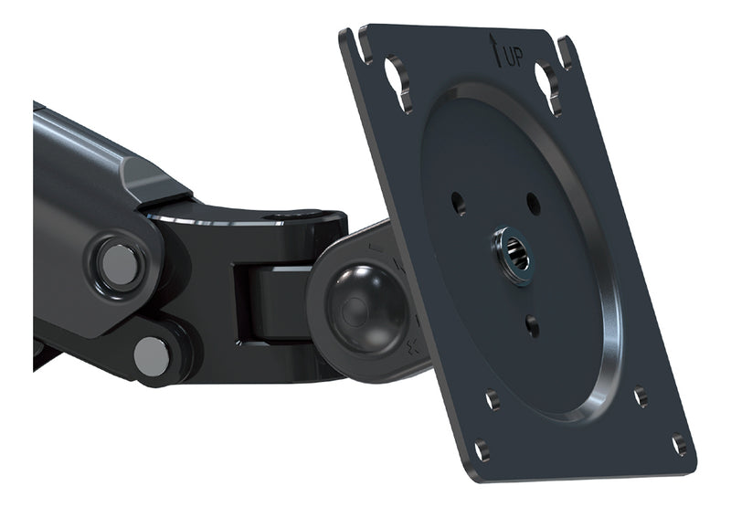Suporte Articulado de Mesa F80N com Pistão a Gás para Monitores de 17'' a 35'' Preto ELG