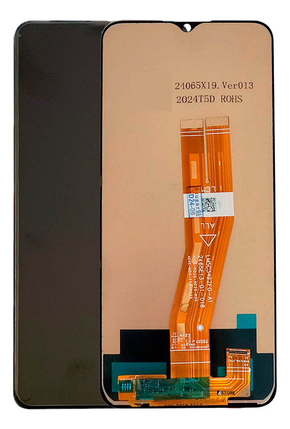 Tela Display Frontal Lcd Compatível A02s A03 A03s + Película Cor Preto