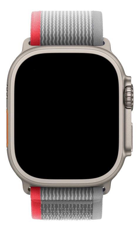 Pulseira Alpine para apple watch ultra 49mm/45mm/44mm/42mm de larguras feita em nylon/ elastano fivela (g-hook loop) cor preto comprimento total 21