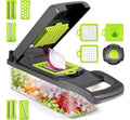Cortador Alimentos Ralador para cozinha 10 em 1 Fatiador Legumes Queijo Verduras Inox Compacto Rápido e Seguro Tche Amo