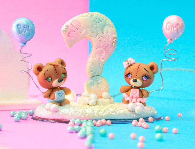 Kit Carimbo Chá De Bebê Marcador Revelação 8 Peças Boy Girl Cor Rosa Baby