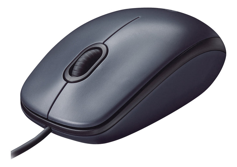 Mouse Logitech M90, Usb, 1000dpi, Ambidestro, Cinza E Preto