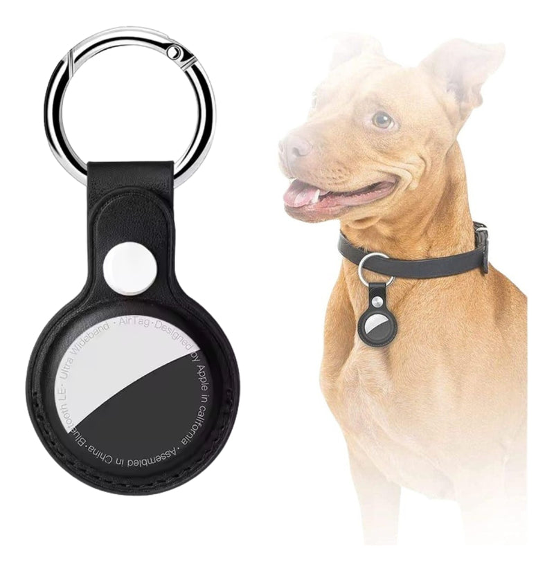 Capa Case De Couro Para Airtag Com Chaveiro Premium