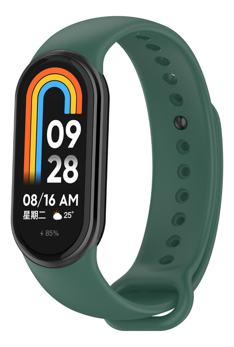 Pulseira Silicone Trava Metal Sport Compatível C/ Mi Band 8 Cor Vermelho