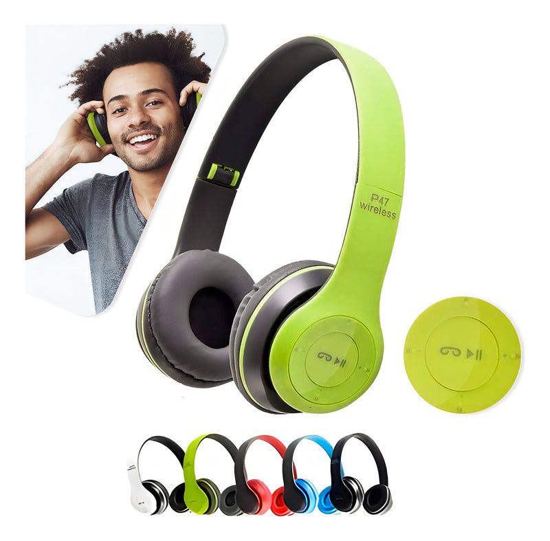 Fone De Ouvido Bluetooth Sem Fio Regulável Corrida Treino Academia Entrada P2 Mp3 Wireless Para Smartphone Pc Desktop