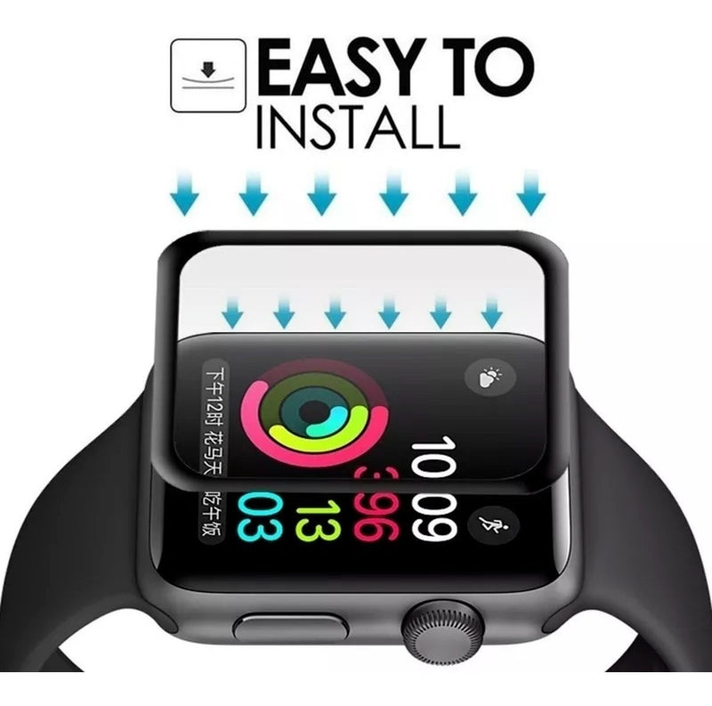 Película 9d Cerâmica Para Apple Watch 38/40/41/42/44/45/49mm
