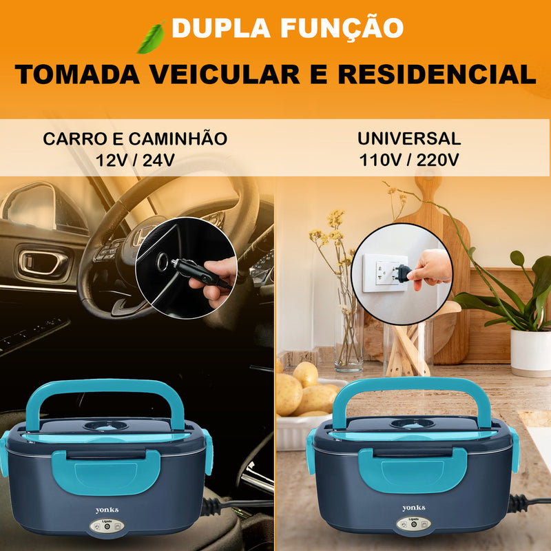 Marmita Elétrica Yonks Bivolt Carro/casa 12v/24v E 110v/220v