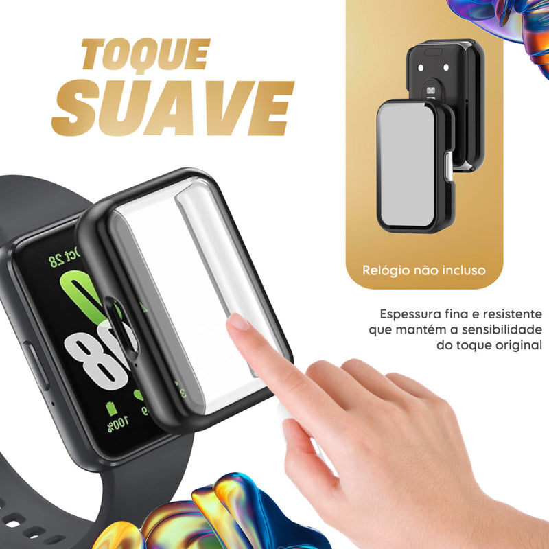 Case Película Compatível Com Samsung Galaxy Fit 3 Smartwatch