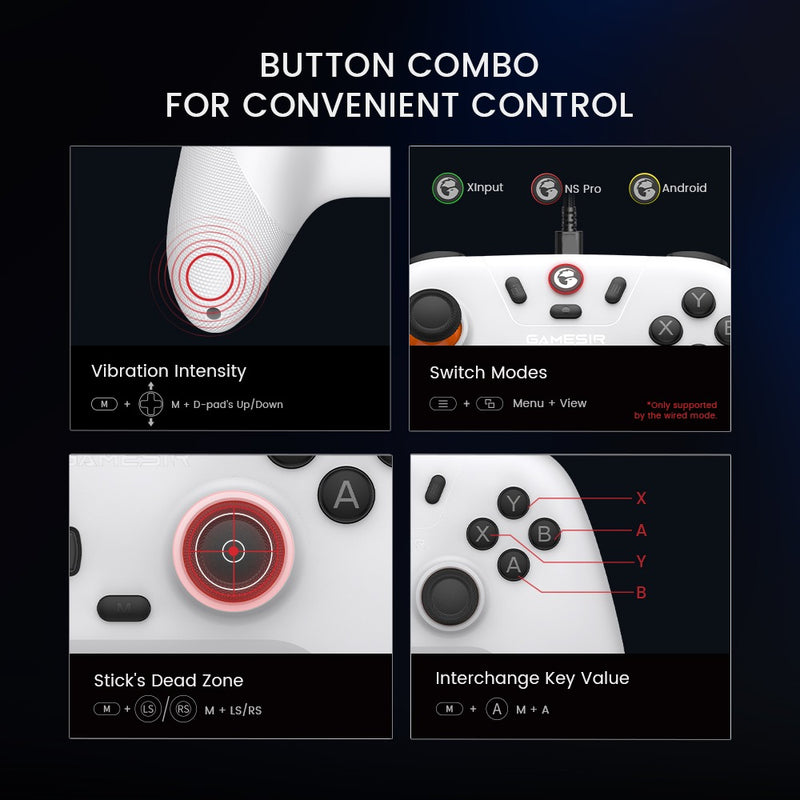 Controle Gamesir T4 Nova Lite Sem Fio Para Pc Switch Android Ios Steam Celular Hall Effect Cor Space Purple